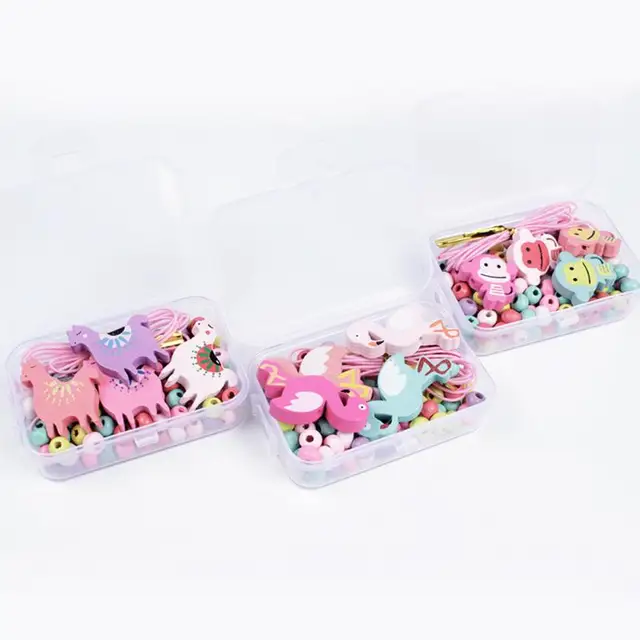 Children Creative Necklace Bracelet Girl Jewelry Making Toys Educational Toy Children Gift DIY Handmade Beaded Toy Accessory Set 4