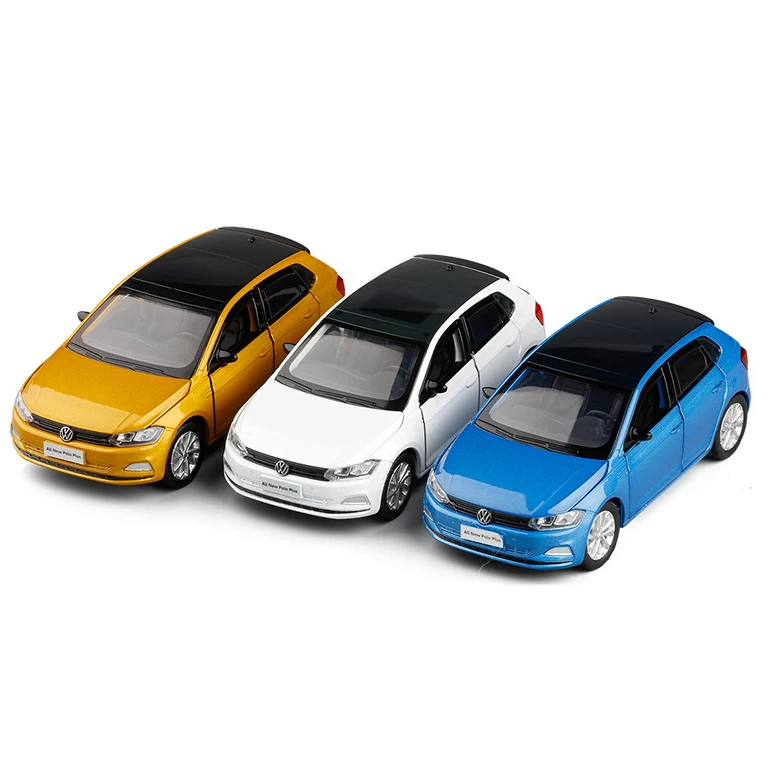 Модель автомобиля Volkswagen POLO 1:32 6 колесная подвеска модель из сплава со звуком и