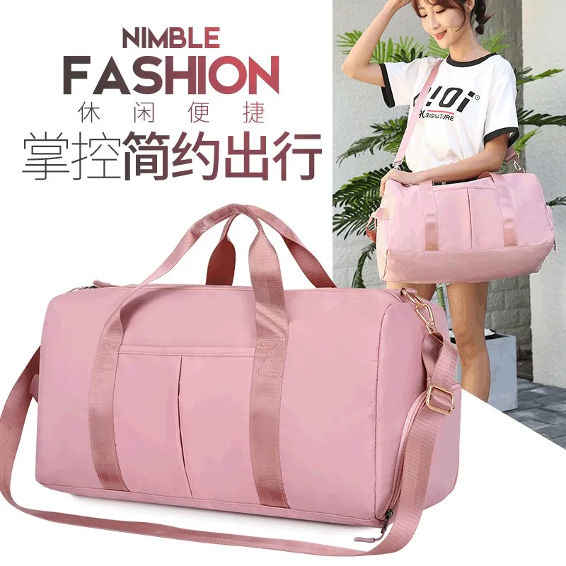 

Double Dry Wet Depart Gym Bag Man Swimming Training Package BaoChao Portable Worn Bag Cylinder Basketball Package