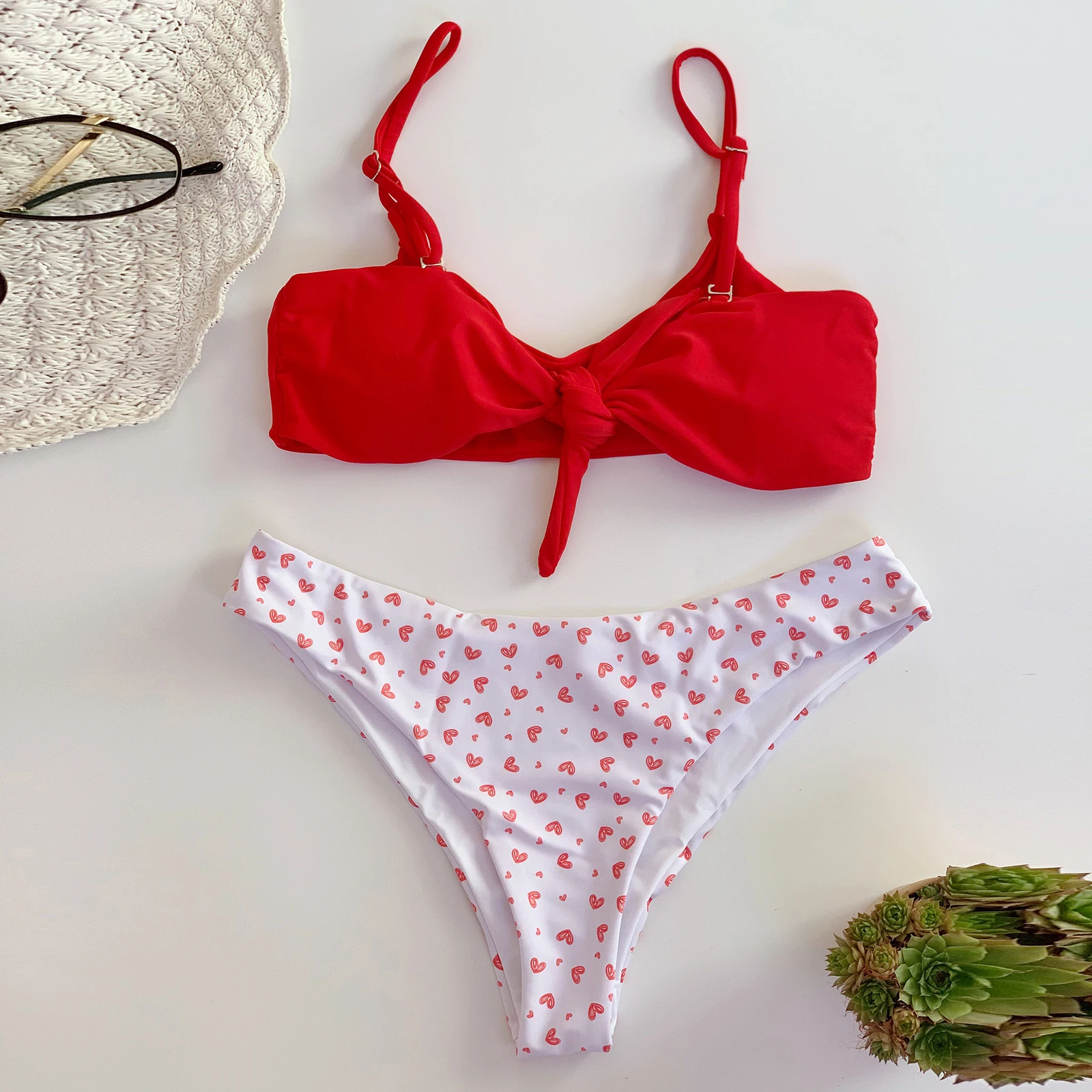 Women Solid Two Pieces Bikini Sets Female Simple Sexy Padded Beach Swimwear Swimsuit Fashion Ladies Bathings Low Waist Swimsuits Bikini Set Aliexpress