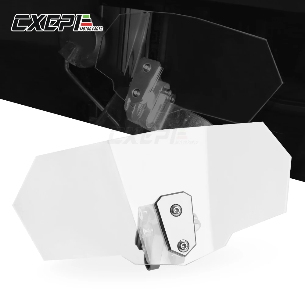 Воздушный поток Регулируемый ветровое стекло дефлектор Универсальный мотоцикл