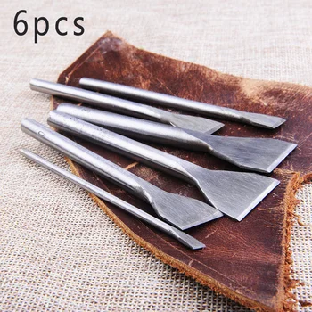 

6pcs Leather Craft Tool Steel Slot Punches Craft Hand Work Accessories
