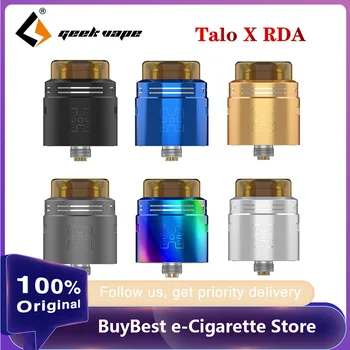 

Original Geekvape Talo X RDA Rebuildable Drip Atomizer 24mm for Squonk Mod Single/Double Coil Adjustable Airflow E-Cig Atomizer
