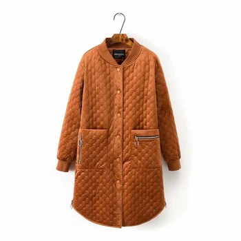 

Plus Size XL-4XL Warm Women Velvet Winter Long Jacket Vintage Long Thick Coat Padded Loose Zipper Warm Winter Parka Outwear New