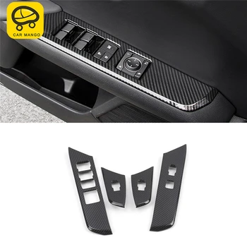 

CAR MANGO Car Styling Door Gate Window Lift Button Switch Panel Cover Trim Frame Sticker Interior Accessories for Lexus UX 2019