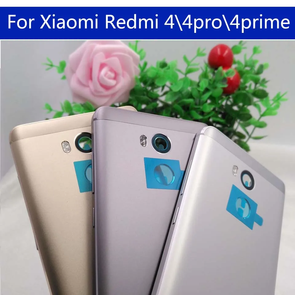 Задняя крышка батареи для Xiaomi Redmi 4 задняя крышка батарейного отсека задняя крышка корпуса для Redmi 4 Pro Prime чехол Корпус Замена