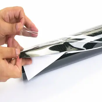 

1PC Roll 5D Vinyl Wrap Glossy Carbon Fiber Sticker Ultra Shiny Black Decal Decor 50cmx152cm Auto Car Stickers