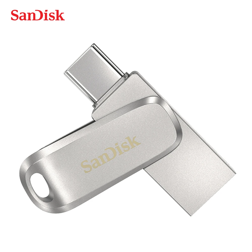 SanDisk-unidad Flash SDDDC4 Ultra Luxe, USB 3,1, 512 tipo GB, C, 256GB, Dual Pendrive, 128GB, 64GB, 32GB, Metal, tipo A, OTG