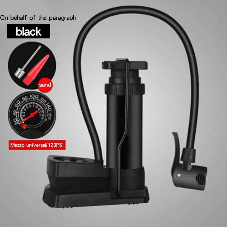 barometer black GloryStar Портативный мини воздушный насос алюминиевый сплав протектора насосный инструмент для велосипеда Баскетбол Высокое качество Аксессуары для велосипеда - Цвет: barometer black