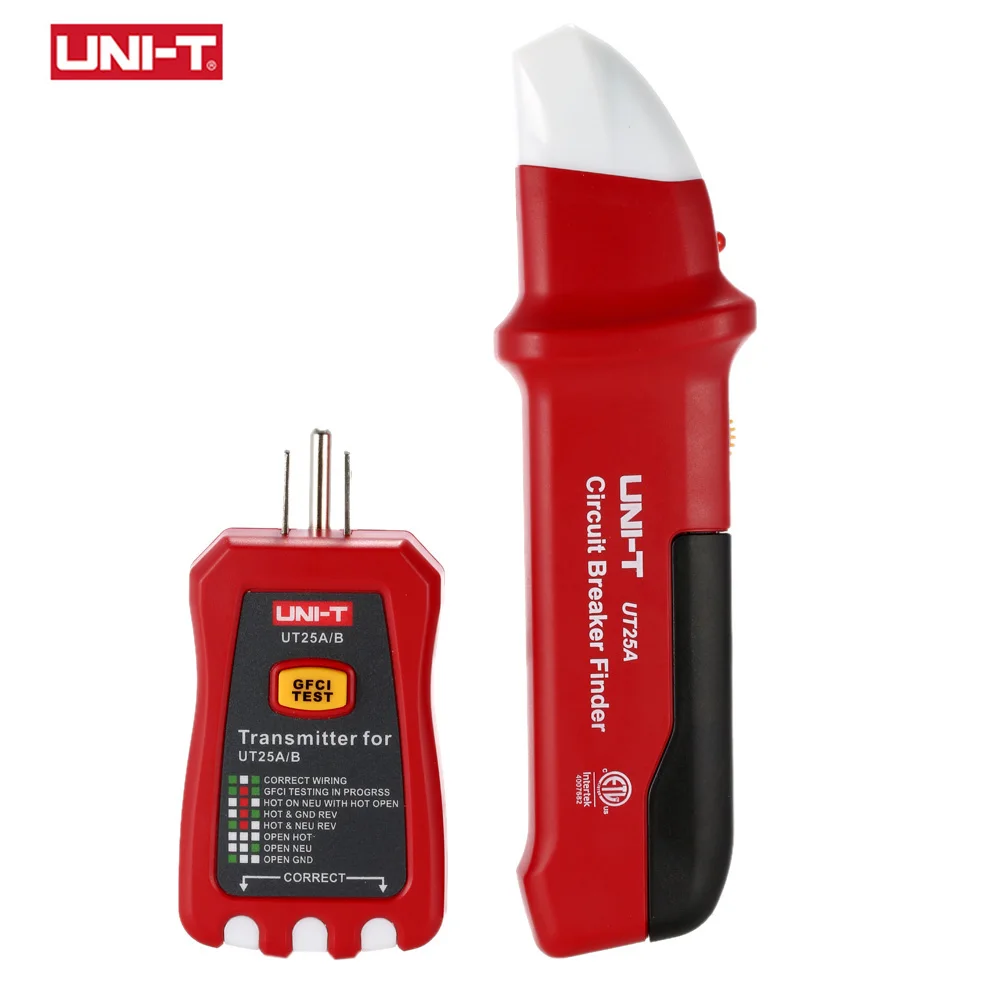 UNI-T UT25A UT25B Профессиональный автоматический выключатель Finder розетка тестер электрик диагностический инструмент с Светодиодный индикатор