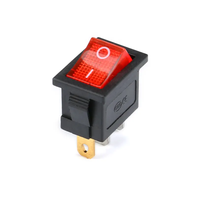 1PCS KCD1 2PIin 3Pin Boat Car Rocker Switch 6A10A 250V125V AC Red Yellow Green Blue black Button Best Price KCD1 (20)