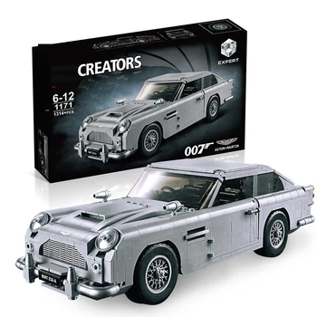 

MOC Technology Compatible with lepining Popular Creator James Bond Famous Car Aston DB5 Model Building Block Toy