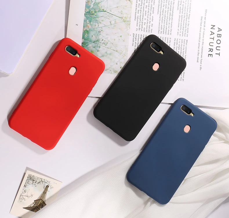 Жидкий чехол для Oppo A7 TPU силиконовый мягкий чехол для Oppo AX7 матовый цвет задняя крышка чехол
