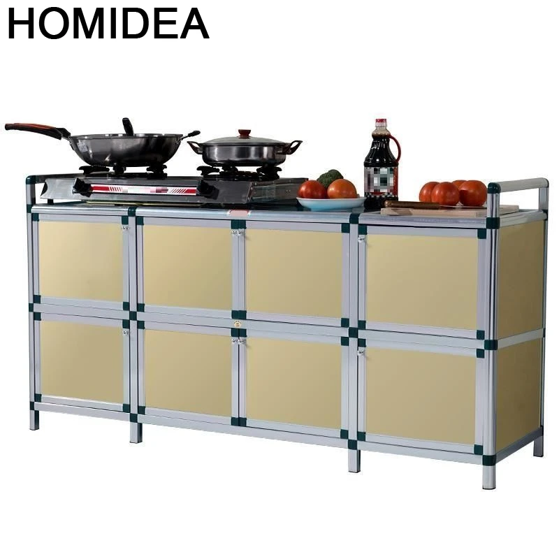 

Para Cajones For Room Aparadores Capbords Side Tables Aluminum Alloy Cabinet Cupboard Kitchen Furniture Meuble Buffet Sideboard