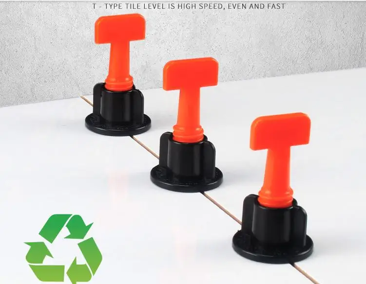 50pcs 100pcs/set Level Wedges Alignment Tile Spacers+tile space for Flooring Wall Tile Carrelage Leveling System Leveler Locator