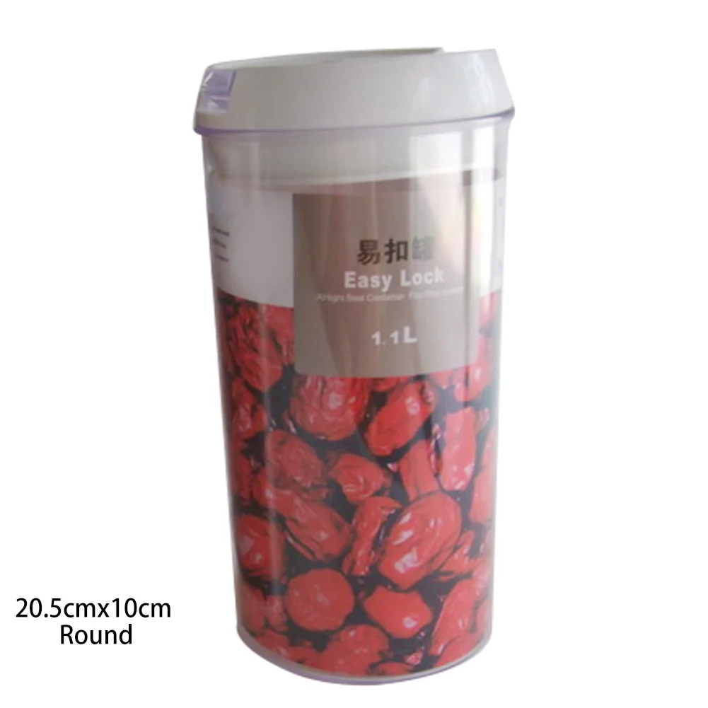 Горячая пластиковое уплотнение герметичный ящик для хранения еды баночки кувшин Кухонный Контейнер для зерна I88#1