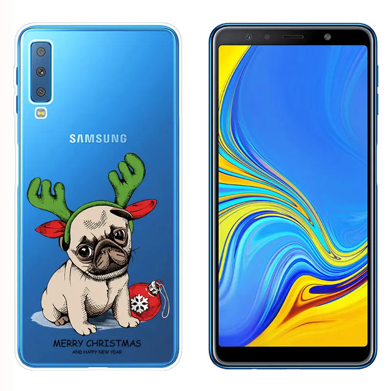 Силиконовый чехол Arvin для samsung A7 A10 30 A50 A70, Рождественский чехол для samsung A750, окрашенный ТПУ чехол для телефона samsung A40 - Цвет: 15