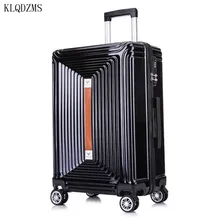 KLQDZMS Винтажный 2" 24" дюймовый чемодан на колесиках с паролем для мужчин и женщин, Дорожный чемодан на колесиках, чемодан на колесиках