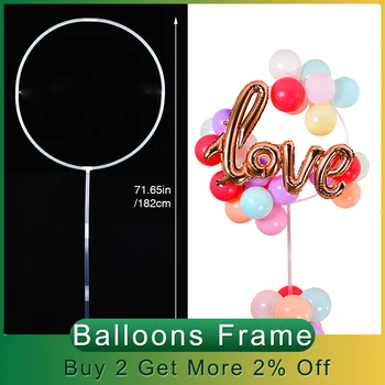 

182x76cm Circle Balloon Arch Frame Balloons Stand Holder Kit Wedding Decorations Balloon Birthday Baby Shower Party Decor