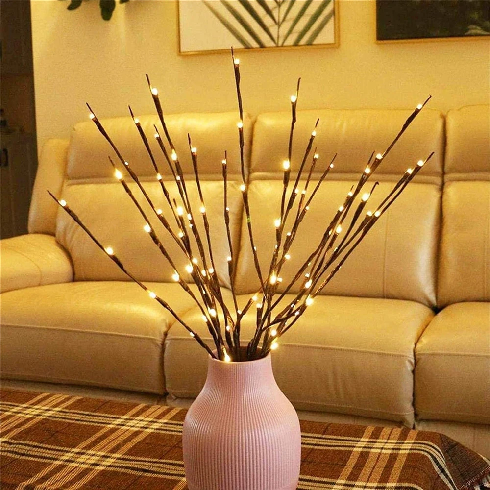 Twig lights in vase Clearance