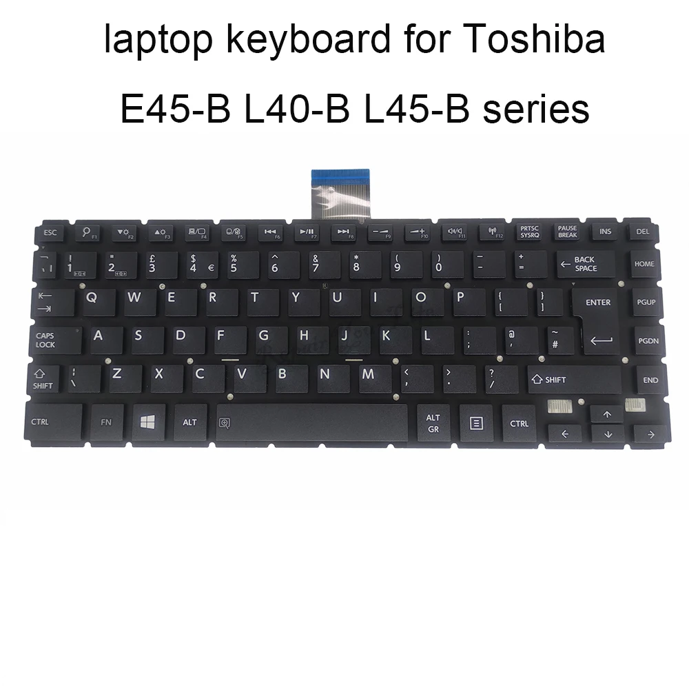 Сменные клавиатуры для Toshiba satellite E45-B E45t-B черная британская клавиатура без рамки