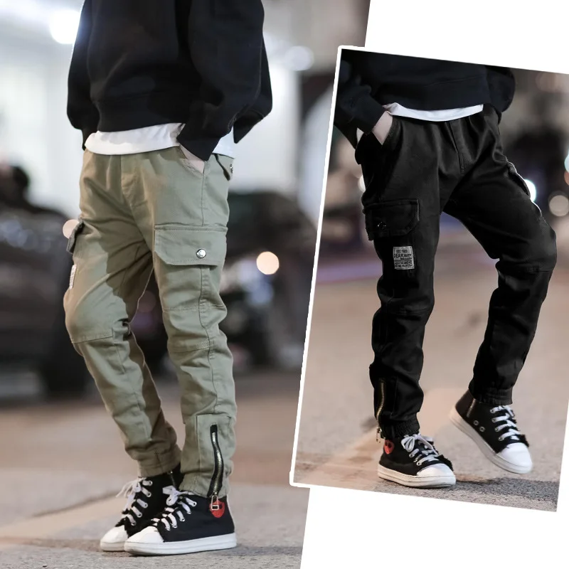 

Childrenswear BOY'S Bib Overall 2019 Autumn Clothing New Style Children Pure Cotton Casual Pants Big Boy Western Style Gymnastic