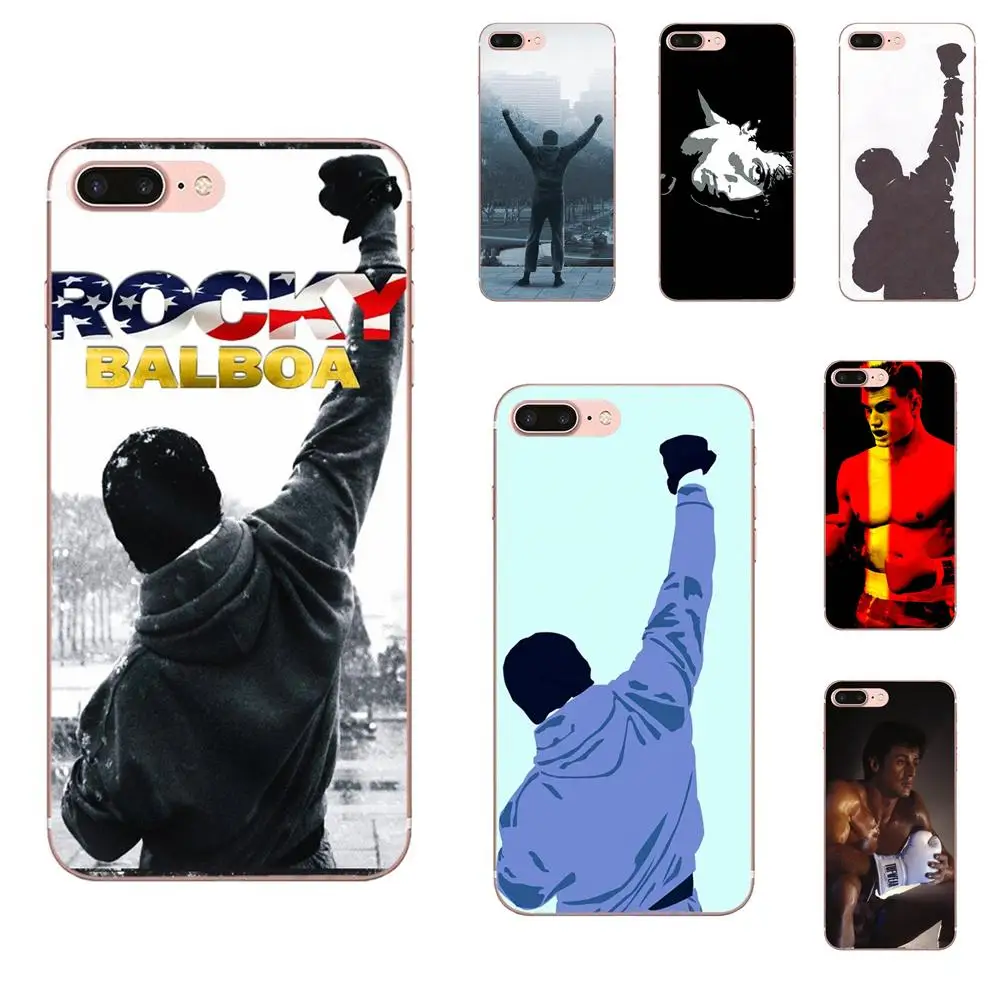 Silicone Case Rocky Balboa Movie Motivation For Apple iPhone 4 4S 5 5C 5S SE SE2020 6 6S 7 8 11 Plus Pro X XS Max XR | Мобильные