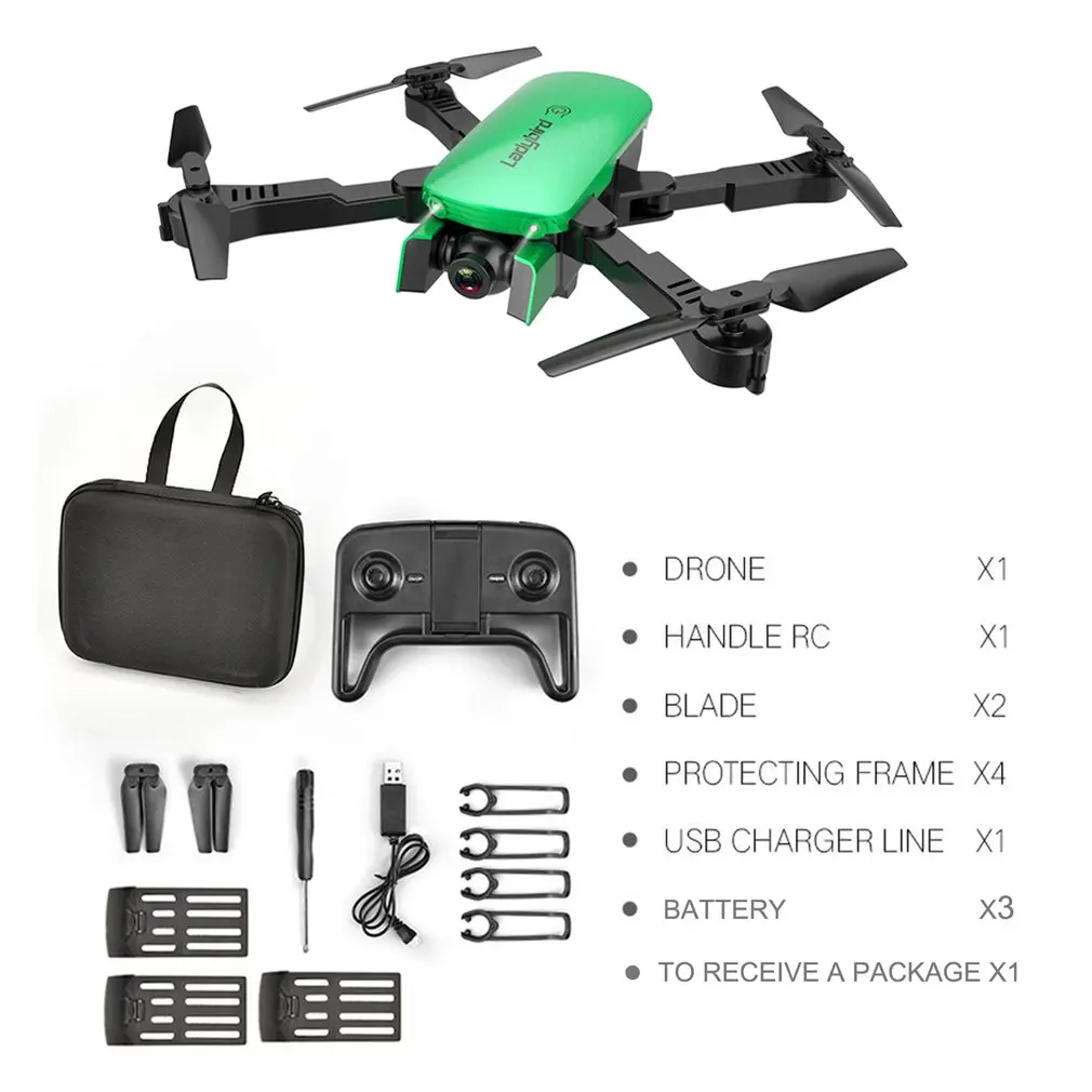 720P green 3 bat R8 Радиоуправляемый Дрон 4K 1080P 720P двойная камера FPV Wi-Fi оптический поток в реальном времени воздушный видео Радиоуправляемый квадрокоптер складной самолет камера Дрон - Цвет: 720P green 3 bat