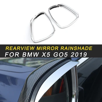 

Rearview Mirror Shield Shade Side Mirror Chrome Cover Trim Frame Sticker Exterior Accessories for BMW X5 G05 2019 Car