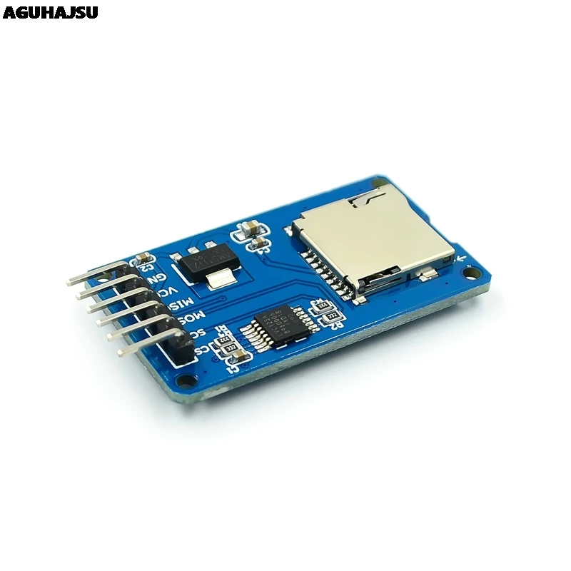 1pcs/lot Micro SD card mini TF reader module SPI interfaces with level converter chip for arduino | Электронные компоненты и