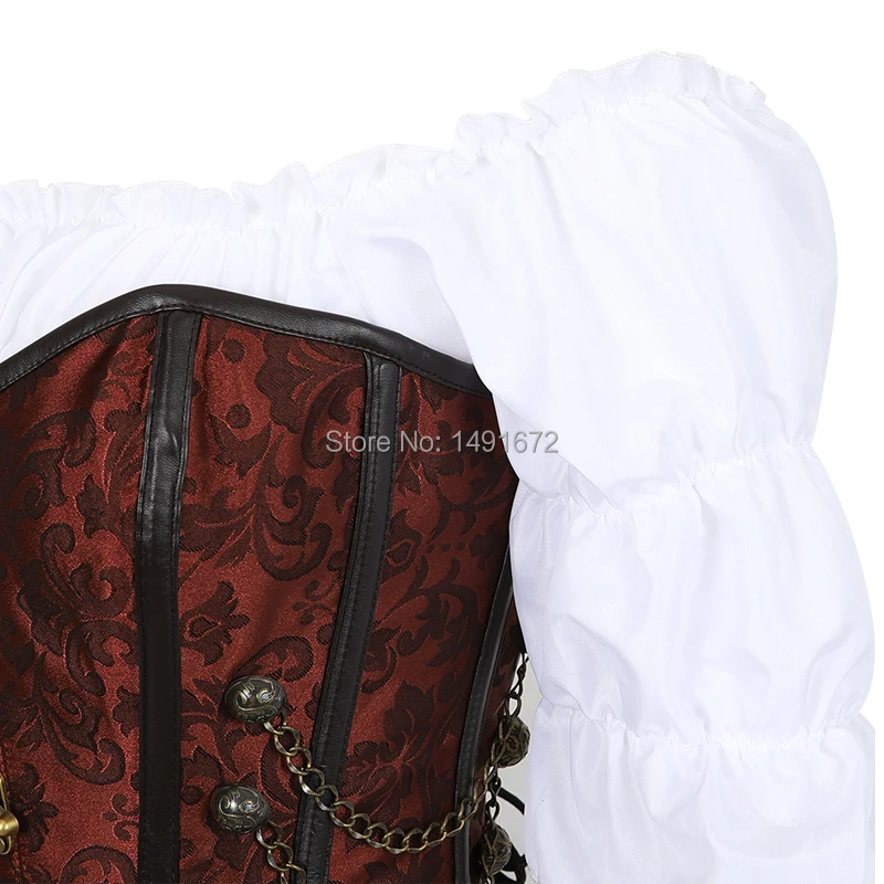 Корсетная юбка, 3 предмета, кожаное платье, бюстье, корсет, стимпанк, пиратское белье, корсето, нерегулярные, бурлеск, плюс размер, черный, коричневый