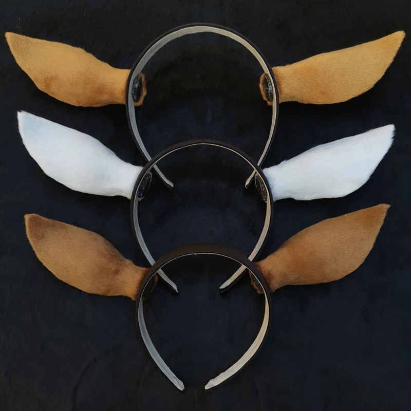 Simulation Deer Antlers Decor Cosplay Deer Ears Artificial Horn Headband DIY Accessory Halloween Christmas Holiday Props hair accessories deer ears headgear