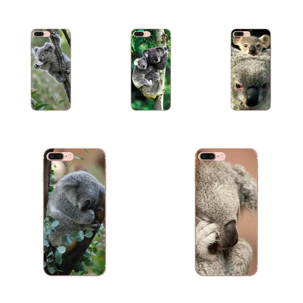 Мягкий ТПУ модный мобильный телефон для Apple iPhone 4 4S 5 5C 5S SE 6 6S 7 8 11 Plus Pro X XS Max XR коала