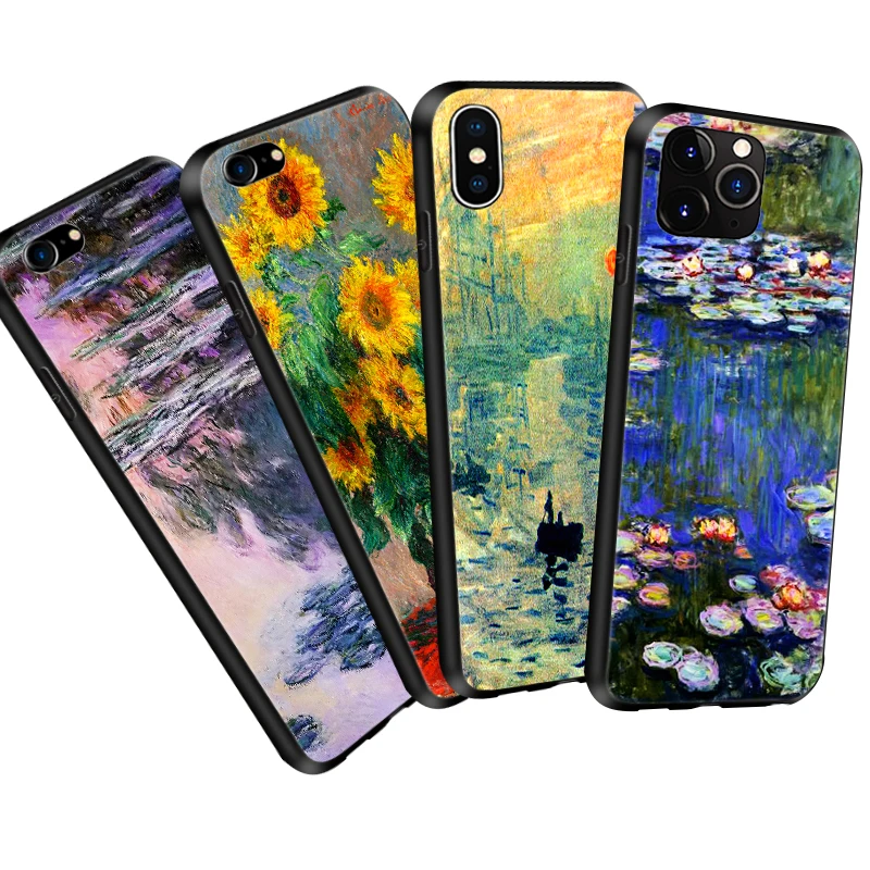 Claude Monet Lotus Sunrise Case for iPhone 11 Pro Max X XR XS 5S SE 6S 7 8 Plus Soft TPU Phone Cover For Huawei Mate20 P20 Lite | Мобильные