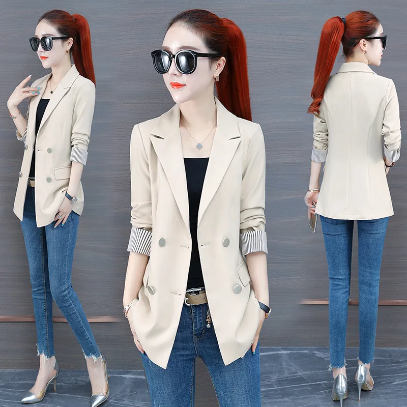 

New Style Fashion Small Suit Coat Women's 2019 Autumn Graceful Elegant Slimming Ol Wear Small Suit Coat