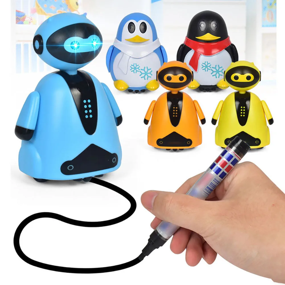 

Follow Any Drawn Line Magic Pen Smart Inductive Cute Model Children Toy Gift Light Music Electric Animals Kids Education Toys