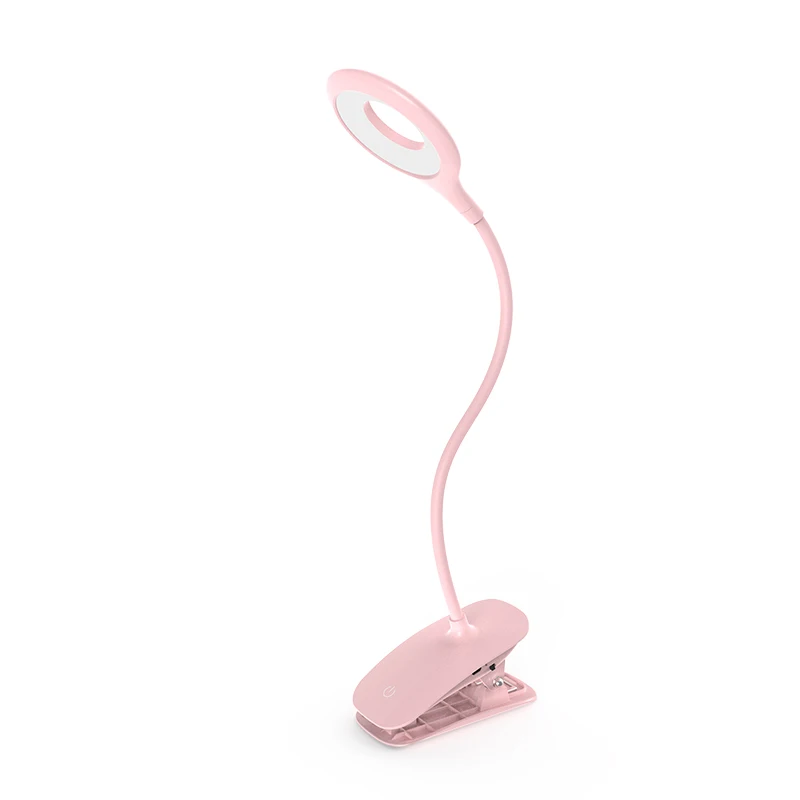 

Clip wireless desk lamp study 3 modes touch 1800mAh rechargeable 7500K LED reading desk lamp USB desk lamp flexible makeup lamp