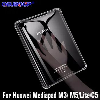 

Drop Resistance Clear Silicone Cover For Huawei MediaPad M5 Lite Pro 10.8 8.4 M3 Lite 10.1 8.0 TPU Case For MediaPad C5 8.0 10.1