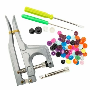 

U Shape Fastener Snap Pliers Button 360 Set 1.2CM Plastic Resin Snap Button Press Stud Cloth Button Press Machine Sewing Tool