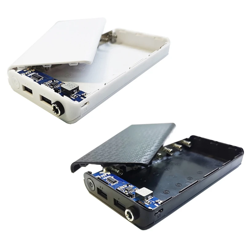 Новый Прочный Двойной USB-выход сделай сам 7x18650 коробка для батарей DC выход 9 В/12 В