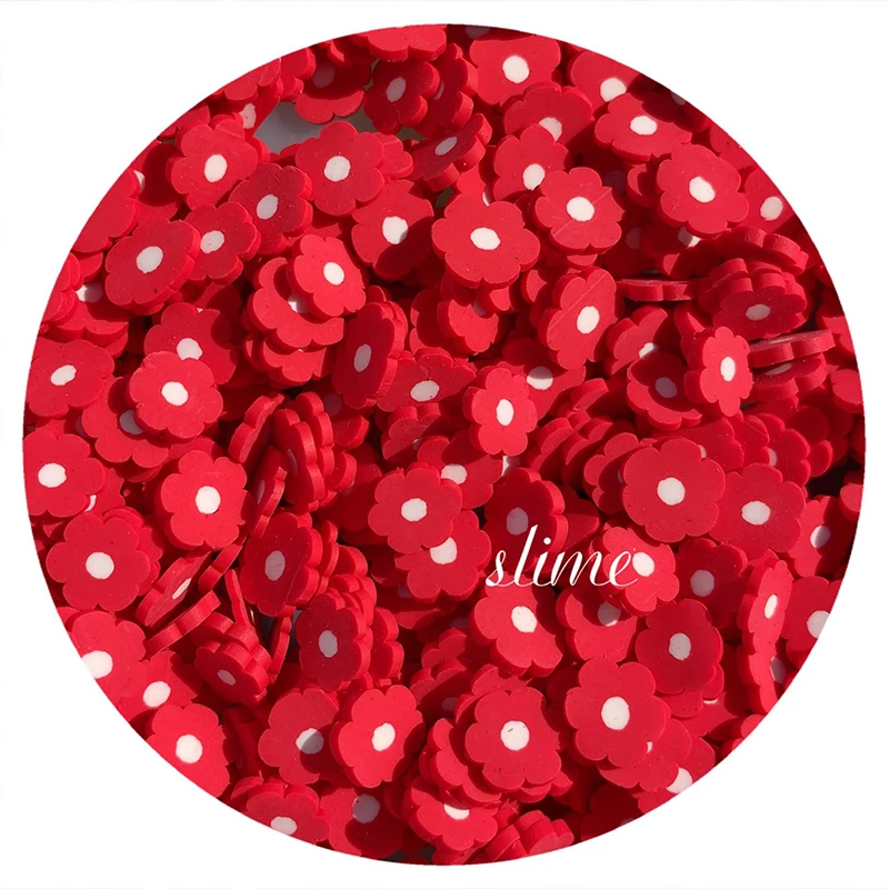 

Happy Monkey 15g Flower Polymer Clay Addition Fimo Fruit Animal Slime Charm Supplies DIY Accessories For Fluffy Clear Slime Clay