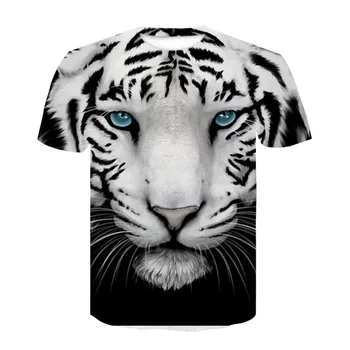 

2020 New Tiger T-shirt Men's / Women's 3D Printing lion Tiger Hip Hop Cartoon T-shirt Summer Jacket T-shirt Fashion 3D Shirt