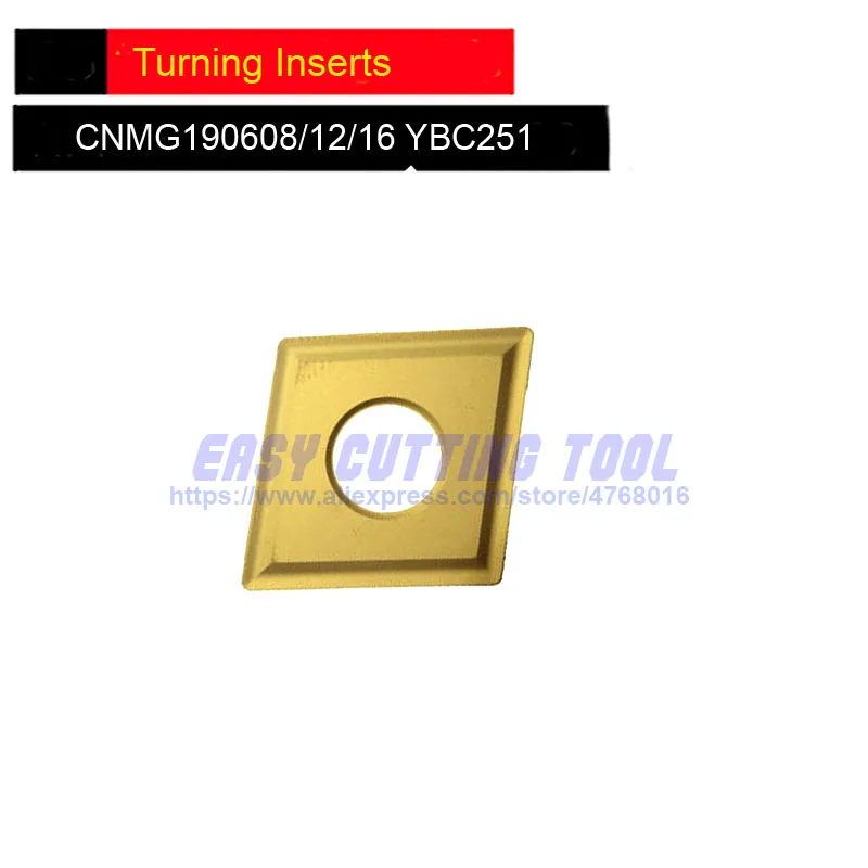 Вставки CNMG190608 CNMG190612 CNMG190616 YBC251 * 10 шт Карбид ZCCCT. Вращающиеся лезвия | Инструменты