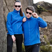 Открытый Теплый Флис Мужчины и женщины COUPLE'S осень и зима кардиган пальто толстый флис плащ куртка внутренняя одежда