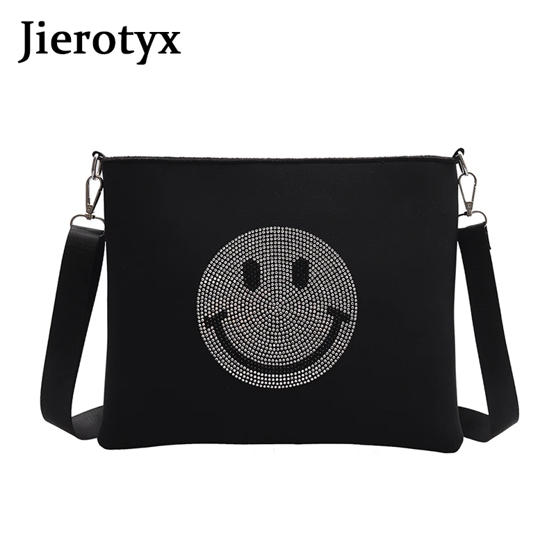 Модная сумка-мессенджер JIEROTYX сумка через плечо со смайликом из мультфильма