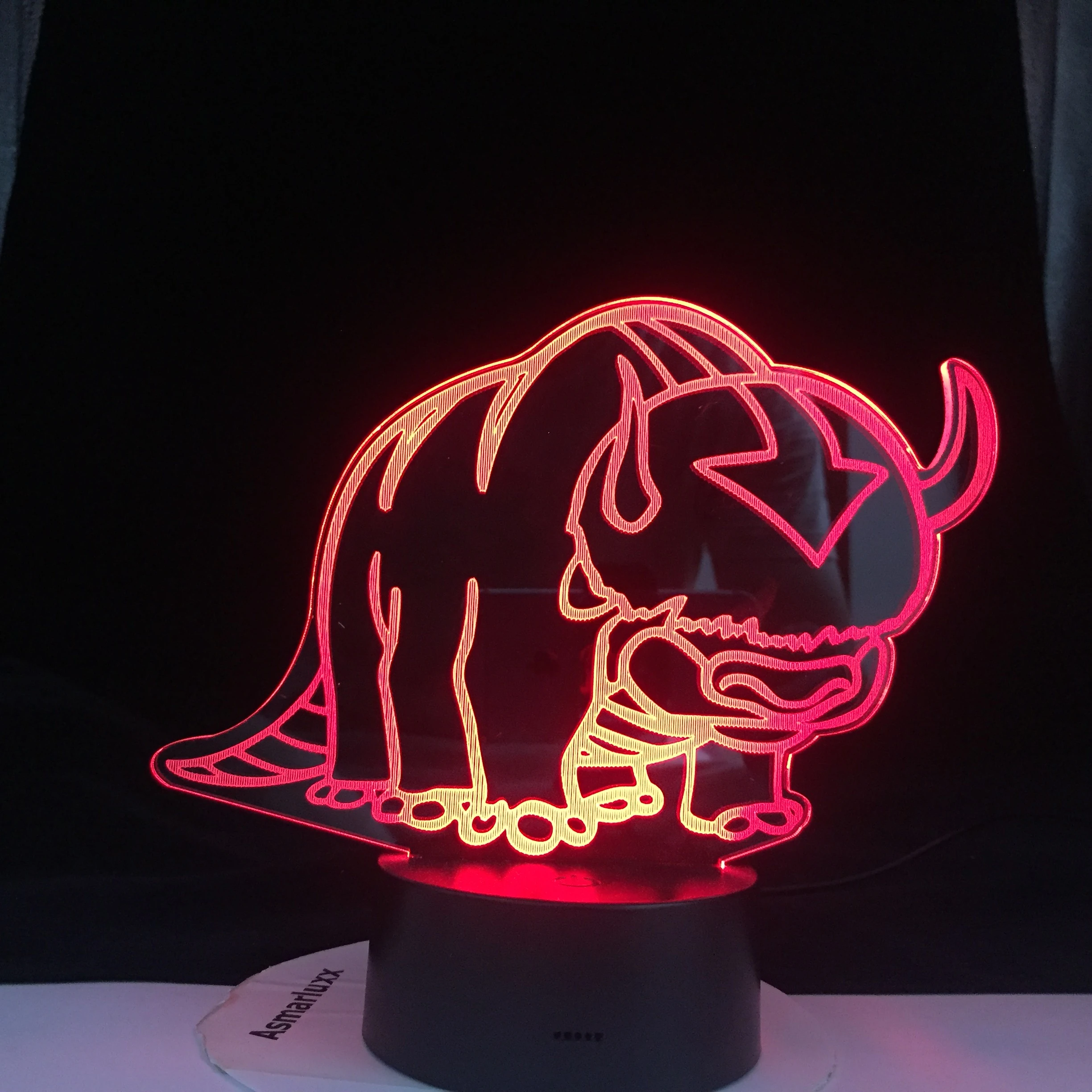 3D Appa Lamp Avatar The Last Airbender Nightlight For Kids Child Room Decor 3D Appa Lamp Avatar The Last Airbender Nightlight For Kids Child Room Decor