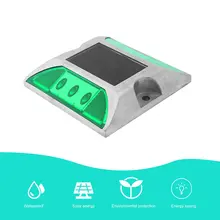 Алюминий Водонепроницаемый светодиодный солнечный стержень дороги светильник светоотражающий дорожный светильник путь палуба Док-станция для Предупреждение светильник 5 видов цветов 105*105*24