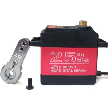 

25KG Digital Servo Full Metal Gear High Torque Waterproof for RC Car Crawler Robot Control Angle 270°