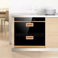 100L Home Disinfection Cabinet 220V Embedded Tableware Disinfect Bowl Cabinet Double Door Touch Infrared High Temperature Drying 2