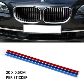 

3PCS Stripe Car Sticker Sport Stripe Fits Three-color Reflective Color Strip Car Sticker Decal for BMW Series Car Accessories
